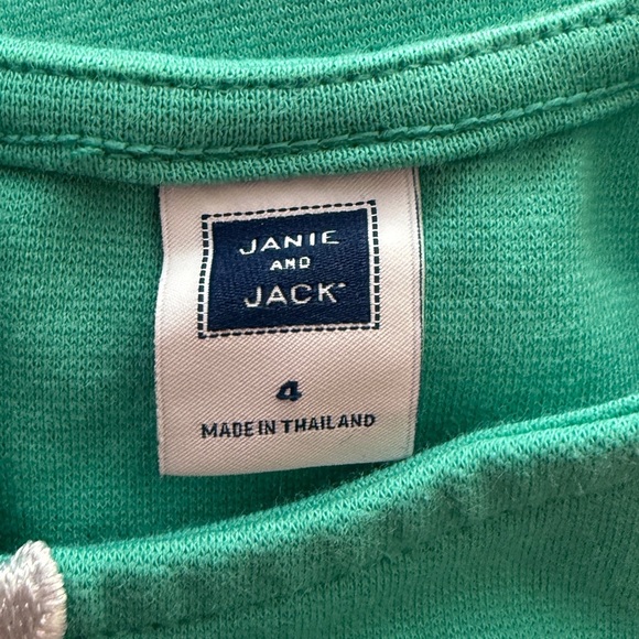 Janie and Jack Apple Green bow girly sleeveless Dress - Picture 2 of 4